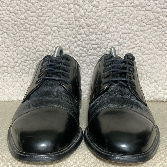 Florsheim Men\'s Black Pebbled Leather w/Cap Toe Classic Oxford Shoes SZ US 11 D main image 5